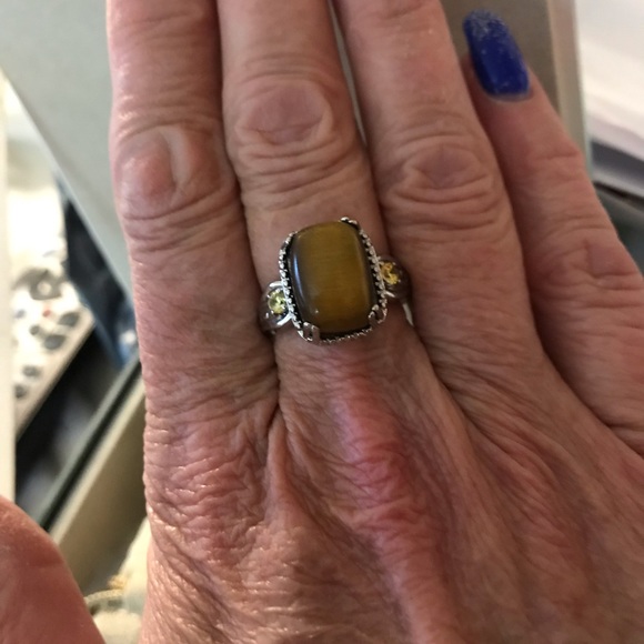 NWT South African Tigers Eye Ring & Pendant Set - Picture 6 of 6